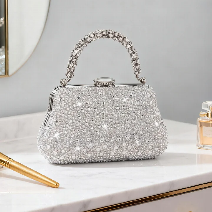 Crystal Top Handle Bag