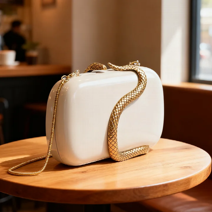Ivory Acrylic Box Bag